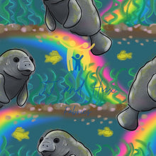 Load image into Gallery viewer, Manatees Swim