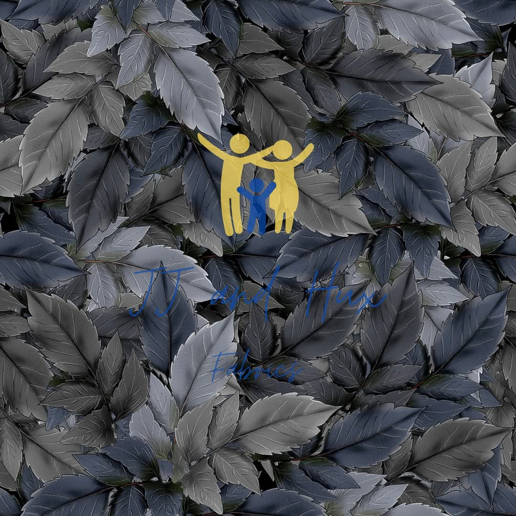 Cockies on Grey Leaves -Dark