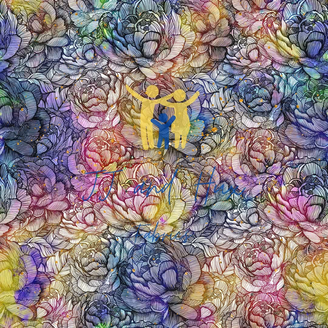 Glittery Peonies