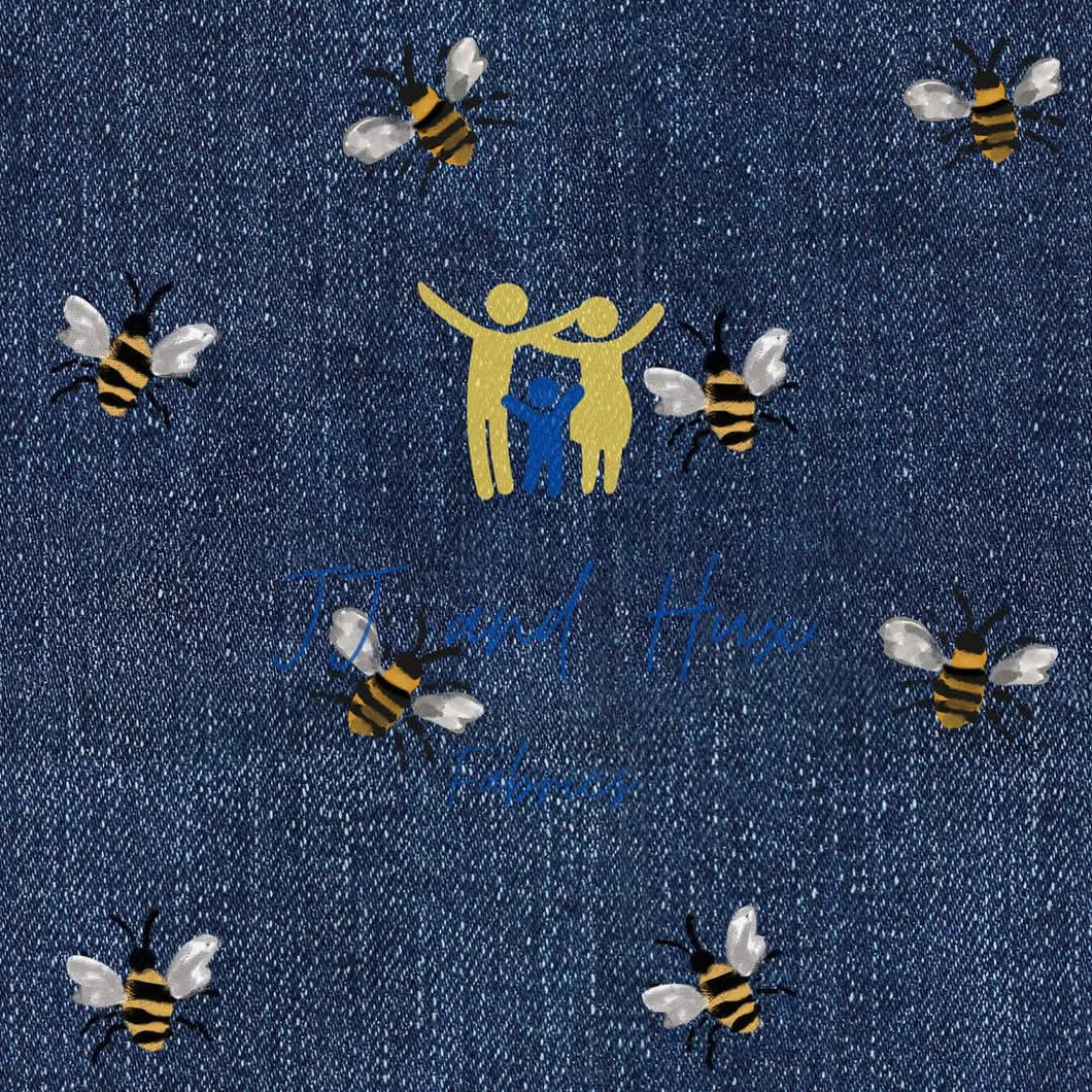 Bees on Denim