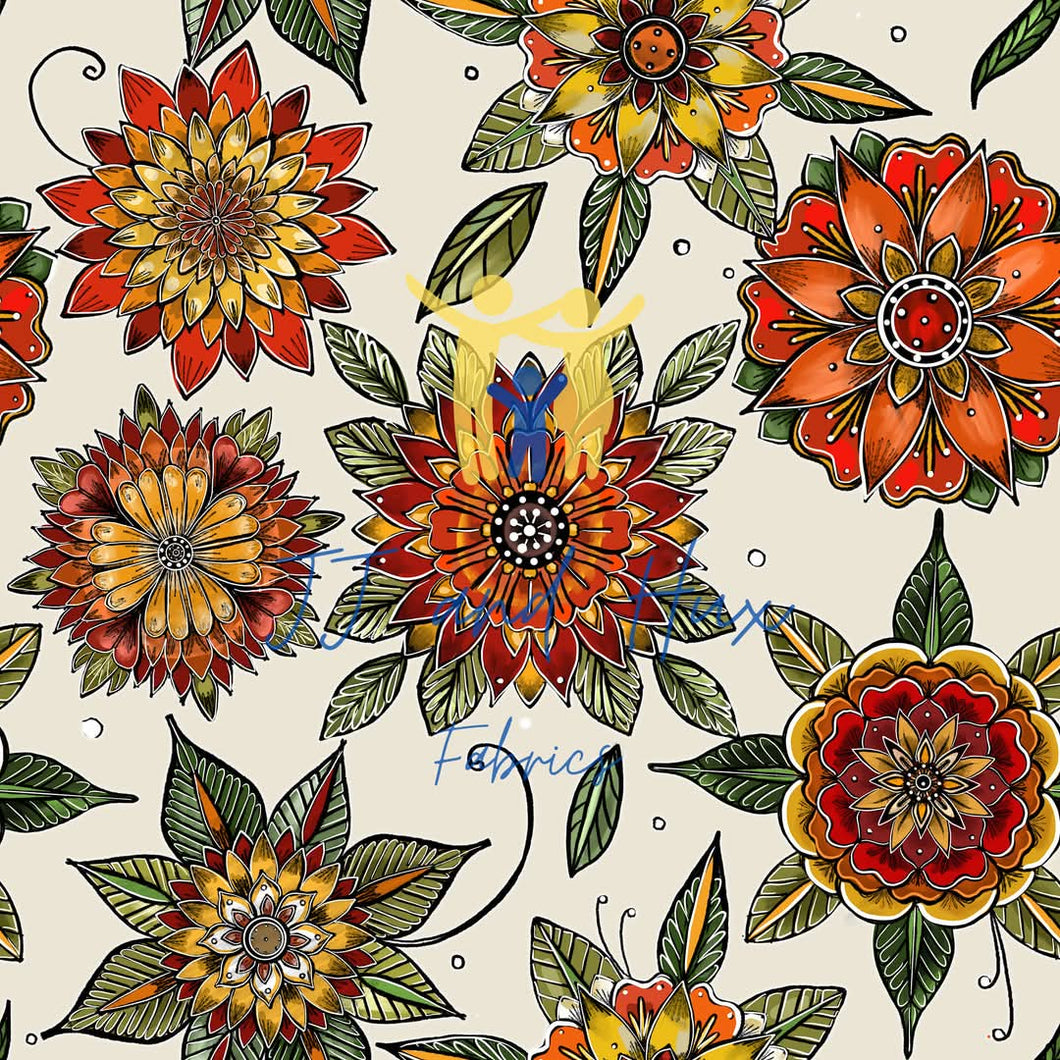 Floral Delights - Cream