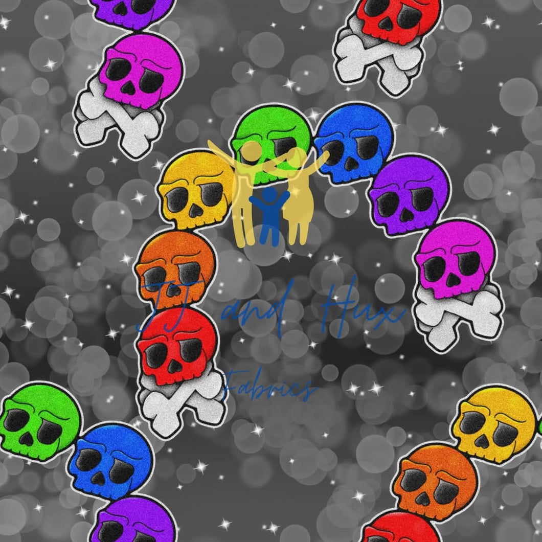 Rainbow Skulls