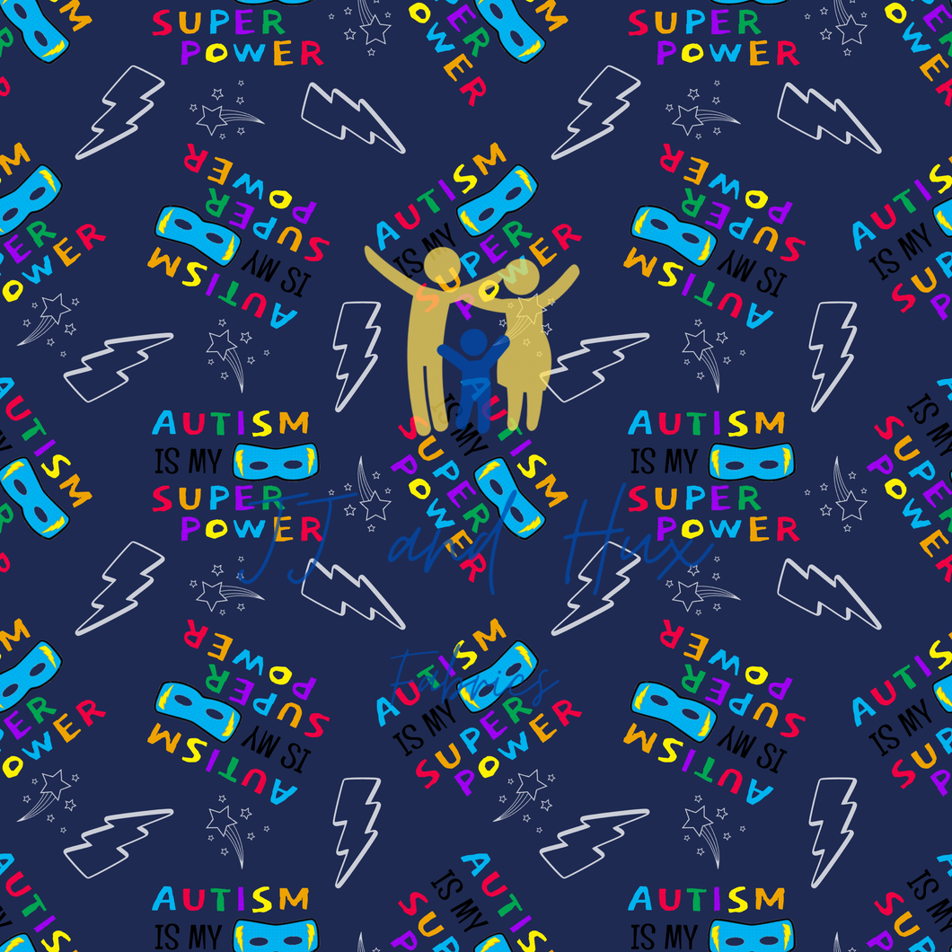 Autism is My Superpower - Navy