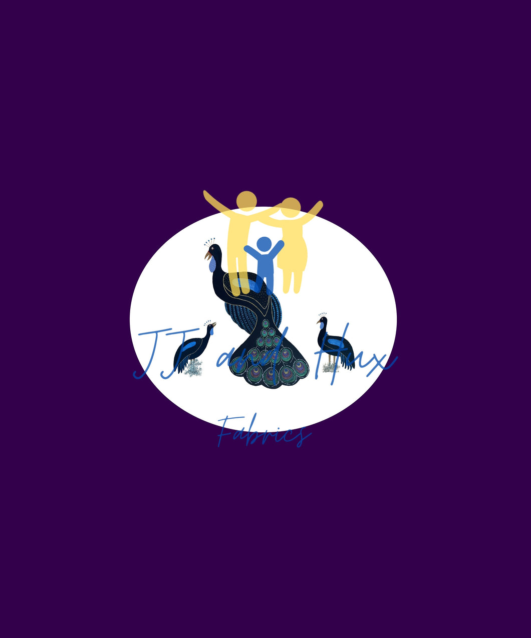 Peacock Tales - Violet - Panel