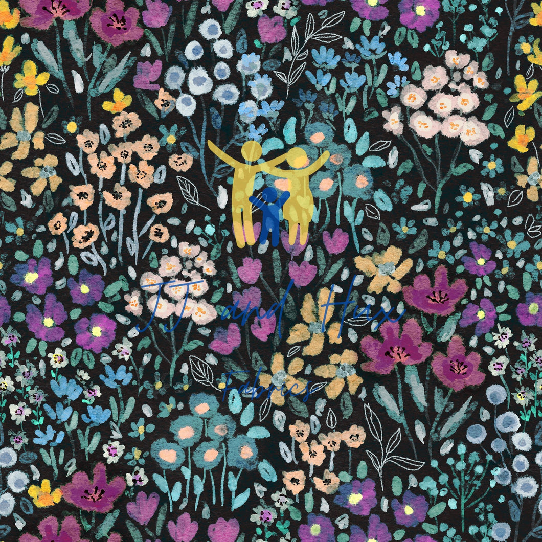 Gardening Floral - Black