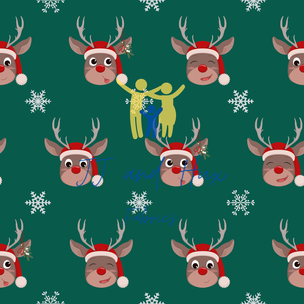 Xmas Reindeer Green