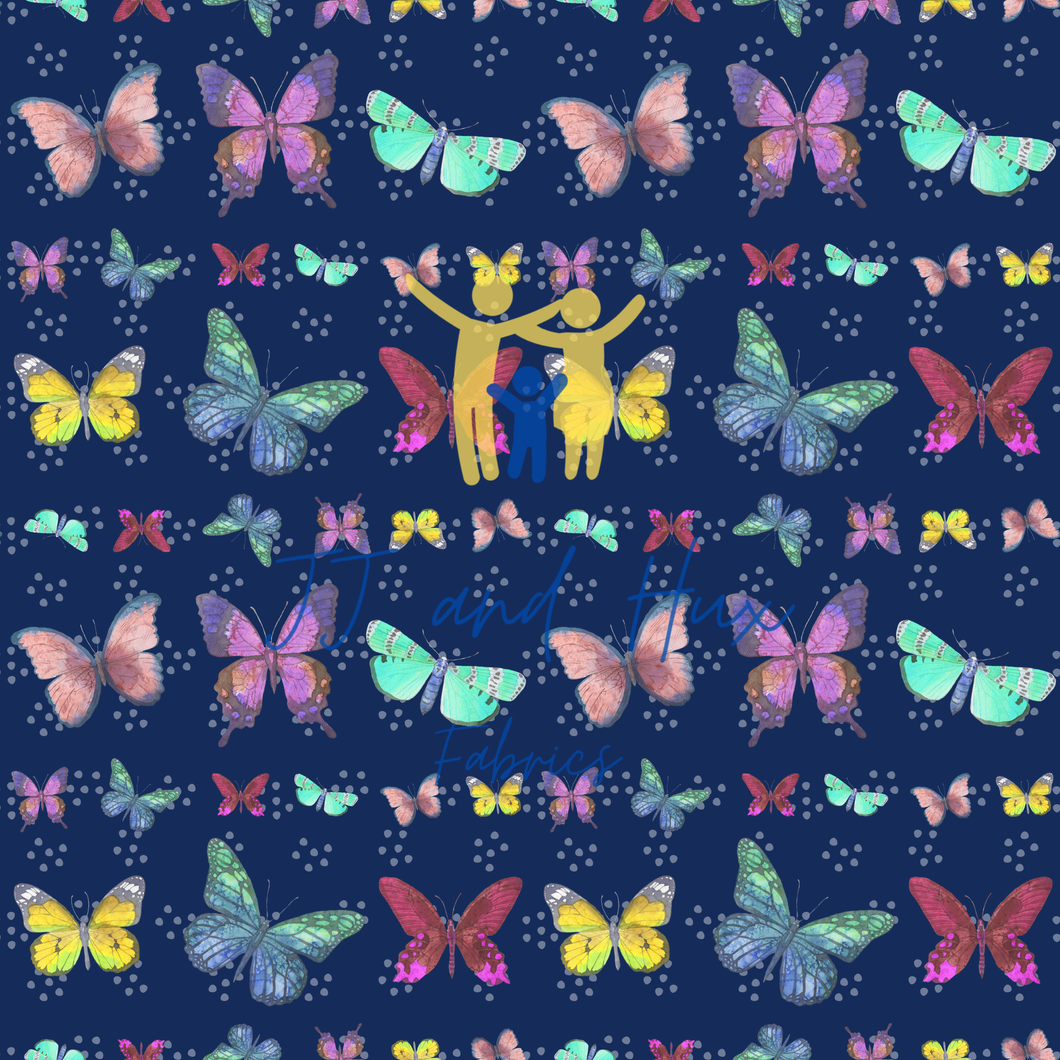 Flutterflies - Navy